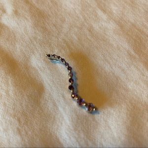 Silver and amethyst pendant